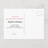 We zijn verhuisd, kerstboom, Snowman Holiday Aankondigingskaart (Achterkant)