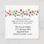 We zijn verhuisd  Kerstboom Verlichtingsbehuizing  Informatiekaartje (Achterkant)