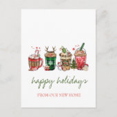 We zijn verhuisd, kerstDrinken Aankondigingskaart (Voorkant)
