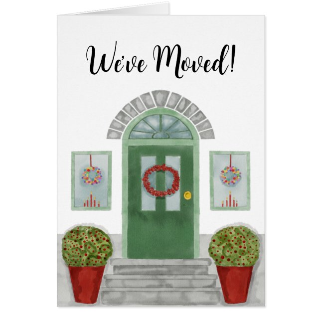 We zijn verhuisd. Kersthuis (Voorkant)