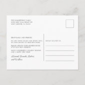 We zijn verhuisd Kerstvakantie Palmboom Verhuizen Aankondigingskaart (Achterkant)