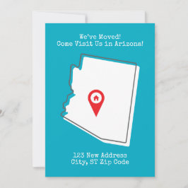 We zijn verhuisd! Kom ons bezoeken in Arizona Aank Feestdagenkaart