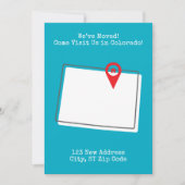 We zijn verhuisd! Kom ons bezoeken in Colorado Aankondiging (Voorkant)