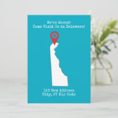 We zijn verhuisd! Kom ons bezoeken in Delaware Aankondiging (Staand voorkant)