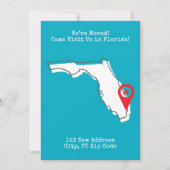 We zijn verhuisd! Kom ons bezoeken in Florida Aankondiging (Voorkant)