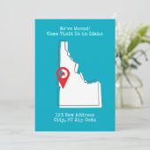 We zijn verhuisd! Kom ons bezoeken in Idaho Aankondiging (Staand voorkant)