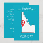 We zijn verhuisd! Kom ons bezoeken in Idaho Aankondiging (Voorkant / Achterkant)