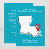 We zijn verhuisd! Kom ons bezoeken in Louisiana Aankondiging (Voorkant / Achterkant)