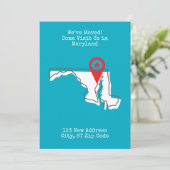 We zijn verhuisd! Kom ons bezoeken in Maryland Aankondiging (Staand voorkant)