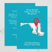 We zijn verhuisd! Kom ons bezoeken in Maryland Aankondiging (Voorkant / Achterkant)