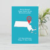 We zijn verhuisd! Kom ons bezoeken in Massachusett Aankondiging (Staand voorkant)