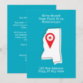 We zijn verhuisd! Kom ons bezoeken in Mississippi Aankondiging (Voorkant / Achterkant)