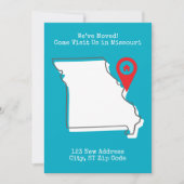 We zijn verhuisd! Kom ons bezoeken in Missouri Aankondiging (Voorkant)