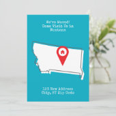 We zijn verhuisd! Kom ons bezoeken in Montana Aankondiging (Staand voorkant)