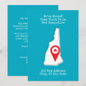 We zijn verhuisd! Kom ons bezoeken in New Hampshir Aankondiging (Voorkant / Achterkant)