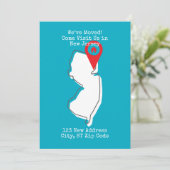 We zijn verhuisd! Kom ons bezoeken in New Jersey Aankondiging (Staand voorkant)