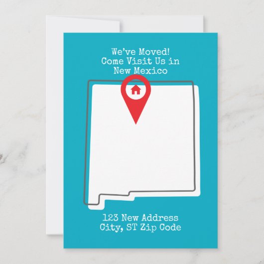 We zijn verhuisd! Kom ons bezoeken in New Mexico Aankondiging (Voorkant)