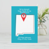 We zijn verhuisd! Kom ons bezoeken in New Mexico Aankondiging (Staand voorkant)