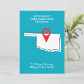 We zijn verhuisd! Kom ons bezoeken in Oklahoma Aankondiging (Staand voorkant)