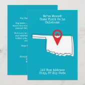 We zijn verhuisd! Kom ons bezoeken in Oklahoma Aankondiging (Voorkant / Achterkant)