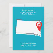 We zijn verhuisd! Kom ons bezoeken in South Dakota Aankondiging (Voorkant)