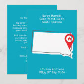 We zijn verhuisd! Kom ons bezoeken in South Dakota Aankondiging (Voorkant / Achterkant)