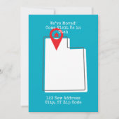 We zijn verhuisd! Kom ons bezoeken in Utah Aankondiging (Voorkant)