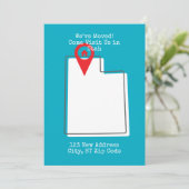 We zijn verhuisd! Kom ons bezoeken in Utah Aankondiging (Staand voorkant)