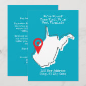 We zijn verhuisd! Kom ons bezoeken in West Virgini Aankondiging (Voorkant / Achterkant)