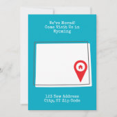 We zijn verhuisd! Kom ons bezoeken in Wyoming Aankondiging (Voorkant)