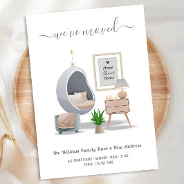 We zijn verhuisd l Clean Waterverf verandering van Aankondiging