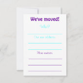 We zijn verhuisd. lege regels 1 kaart (Achterkant)