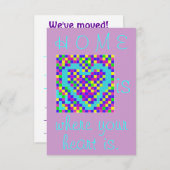 We zijn verhuisd. lege regels 1 kaart (Voorkant / Achterkant)