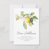 We zijn verhuisd | Lemon Blossom Nieuw Adres Aankondiging (Voorkant)