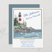 We zijn verhuisd Lighthouse Water Budget Aankondiging (Voorkant / Achterkant)