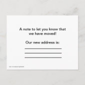 We zijn verhuisd met zonnebloemen Nieuw adres Aankondigingskaart (Achterkant)