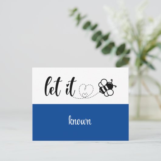 We zijn verhuisd | Modern Laat het 'Bee' bekend Briefkaart (Staand voorkant)