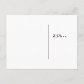 We zijn verhuisd | Moderne kalligrafie Nieuw adres Aankondigingskaart (Achterkant)