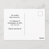 We zijn verhuisd naar Alabama Pink Heart Briefkaart (Achterkant)