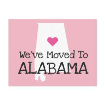 We zijn verhuisd naar Alabama Pink Heart