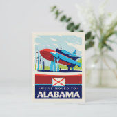 We zijn verhuisd naar Alabama Uitnodiging Briefkaart (Staand voorkant)