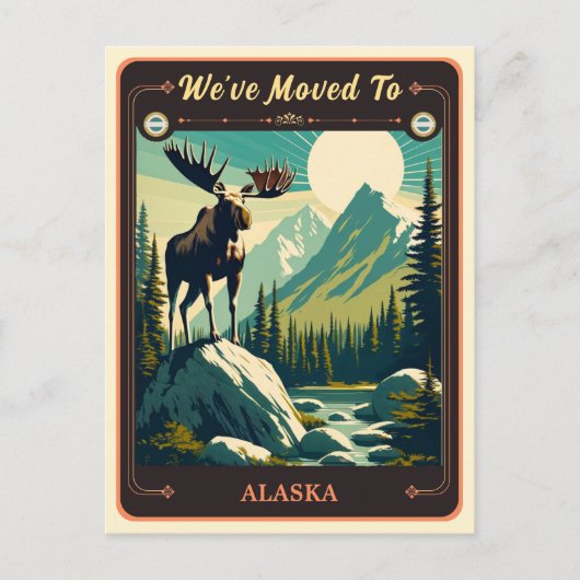 We zijn verhuisd naar Alaska |  BRIEFKAART (Voorkant)