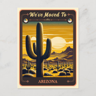 We zijn verhuisd naar Arizona    BRIEFKAART