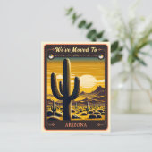 We zijn verhuisd naar Arizona |  BRIEFKAART (Staand voorkant)