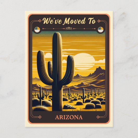 We zijn verhuisd naar Arizona |  BRIEFKAART (Voorkant)