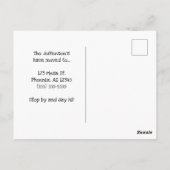 We zijn verhuisd naar Arizona Pink Heart Briefkaart (Achterkant)