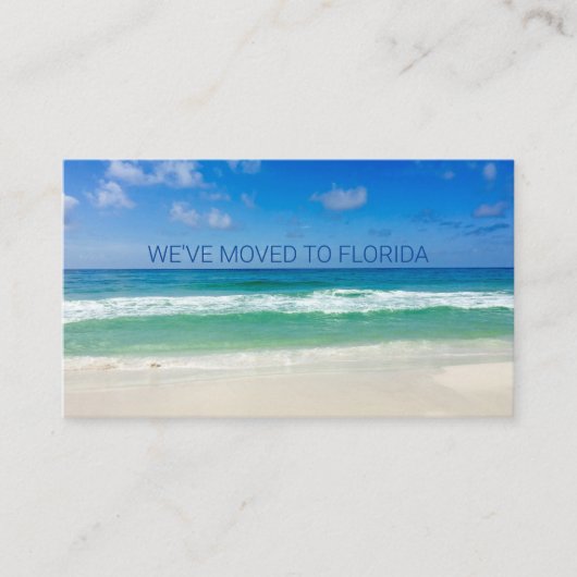 We zijn verhuisd naar Beach Photography Family Mov Visitekaartje (Voorkant)
