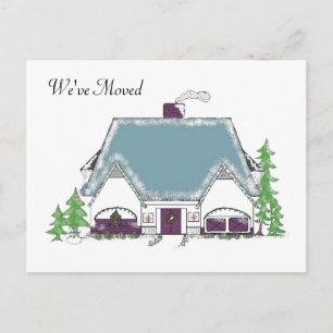 We zijn verhuisd naar Cozy House Design Aankondigingskaart