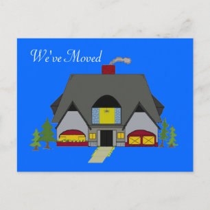 We zijn verhuisd naar Cozy House Design Aankondigingskaart