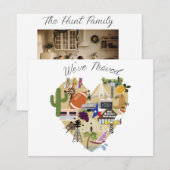 We zijn verhuisd naar Dallas Texas Briefkaart (Voorkant / Achterkant)